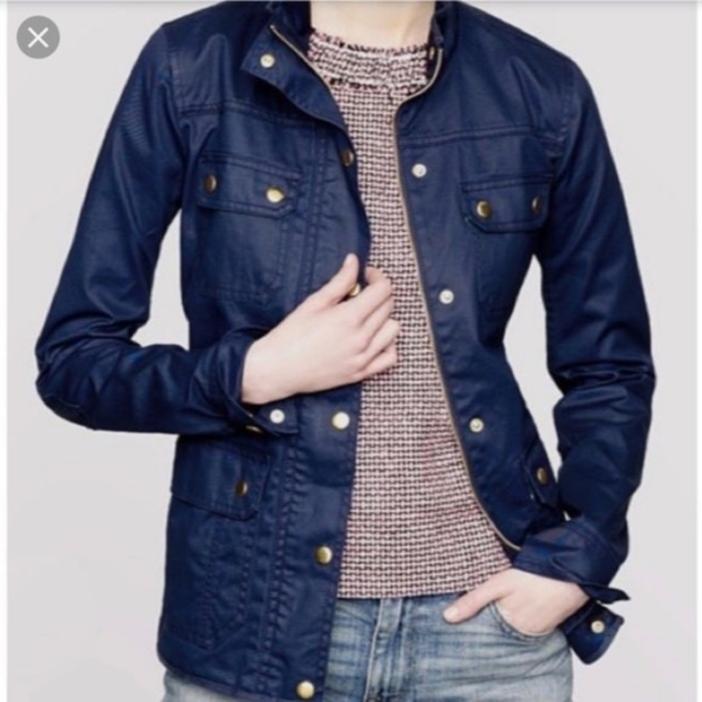 J. Crew Downtown Field Jacket, Navy, Size XS